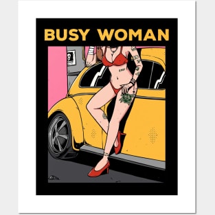 Busy woman 🔥 Posters and Art